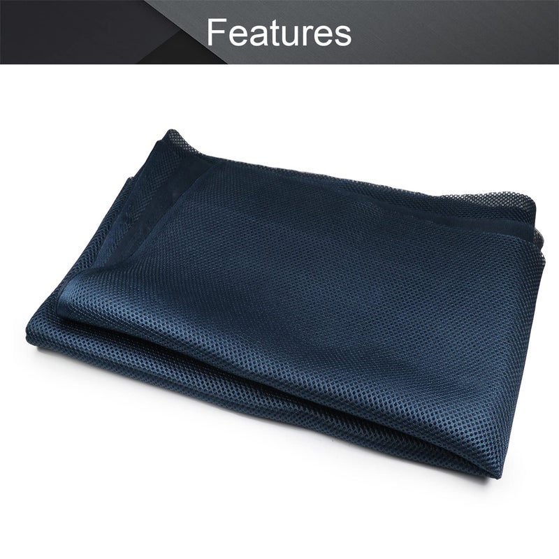 Fielect Speaker Grill Cloth Navy Blue Speaker Fabric Speaker Dust Cloth Stereo Grill Filter Fabric Cloth Replacement for Home Speakers, 0.5x1.6m - Image 3